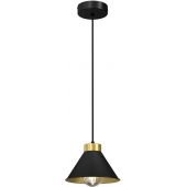 Luminex Demet 0627 lampa wisząca 1x60 W czarna-złota