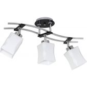 Luminex Derby 0790 lampa podsufitowa 3x60 W czarna-chrom