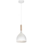 Luminex Noak Wood 1194 lampa wisząca 1x60 W biała