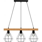 Luminex Vastra 4103 lampa wisząca 3x60 W czarna