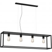 Luminex Frame 6695 lampa wisząca 4x60 W czarna