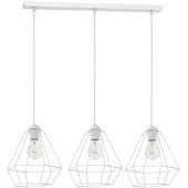 Luminex Alma 8963 lampa wisząca 3x60 W biała