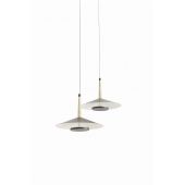 Mantra Orion 7306 lampa wisząca 2x8 W czarna-mosiądz