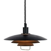 Markslöjd Kirkenes 104540 lampa wisząca 1x60 W czarna