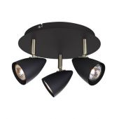 Markslöjd Ciro 107411 lampa podsufitowa 3x7 W czarna