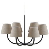 Markslöjd Cozy 107999 lampa wisząca 6x20 W czarna