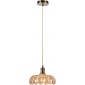 Markslöjd Kurage 108858 lampa wisząca 1x40 W mosiądz-bursztynowa