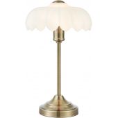 Markslöjd Kurage 109179 lampa stołowa 1x40 W biała-mosiądz