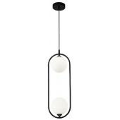 Maytoni Ring MOD013PL02B lampa wisząca 2x25 W czarny