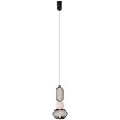 MaxLight Bora P0591 lampa wisząca 1x10 W czarna-złota