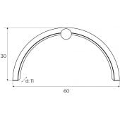 MaxLight Trio Arc W0335 kinkiet 1x16 W czarny