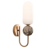 MaxLight Nova W0380 kinkiet 1x7 W biały-złoty