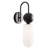 MaxLight Nova W0381 kinkiet 1x7 W biały-czarny