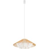 Nowodvorski Lighting Japandi 11157 lampa wisząca 1x25 W biała-drewno