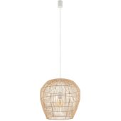 Nowodvorski Lighting Haiti 11163 lampa wisząca 1x25 W biała-drewno