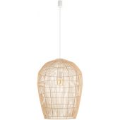 Nowodvorski Lighting Haiti 11165 lampa wisząca 1x25 W biała-drewno