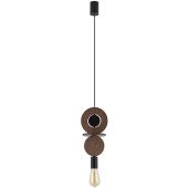 Nowodvorski Lighting Drops Wood 11175 lampa wisząca 1x25 W czarna-drewno