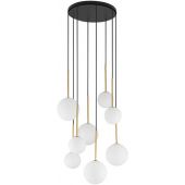 Nowodvorski Lighting Karo 10934 lampa wisząca powyżej 6x12 W czarna-złota