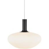 Nordlux Alton 48973001 lampa wisząca 1x60 W biała-czarna-mosiądz