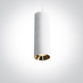 One Light Kallifoni 63105MW lampa wisząca 1x10 W biała