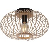 Leuchten Direkt Racoon 1141079 lampa podsufitowa 1x40 W czarna-drewno