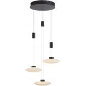 Paul Neuhaus Lautada 208218 lampa wisząca 3x7.5 W czarna