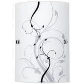 Rabalux Elina 3691 kinkiet 1x60 W biały-czarny-wzór