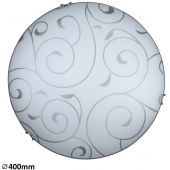 Rabalux Harmony 3853 plafon 2x60 W biały-chrom-wzór