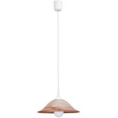 Rabalux Alabastro 3955 lampa wisząca 1x60 W brązowa