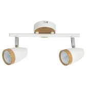 Rabalux Karen 5565 lampa podsufitowa 2x4 W biała-drewno