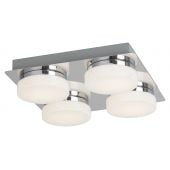 Rabalux Hilary 5664 lampa podsufitowa 4x20 W biała-chrom