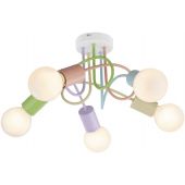 Rabalux Linett 6340 lampa podsufitowa 5x40 W multikolor