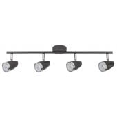 Rabalux Karen 6515 lampa podsufitowa 4x4 W czarna-chrom