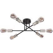 Rabalux Branwen 71026 lampa podsufitowa 6x25 W czarna