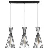 Rabalux Leandros 72006 lampa wisząca 3x60 W czarna