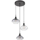 Rabalux Dvora 72023 lampa wisząca 3x40 W czarna