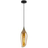 Rabalux Bellini 72201 lampa wisząca 1x60 W czarna-bursztynowa