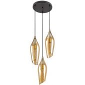 Rabalux Bellini 72203 lampa wisząca 3x60 W czarna