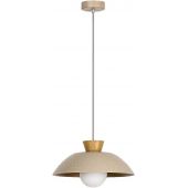 Rabalux Golnar 72230 lampa wisząca 1x5 W drewno-opal-beżowa