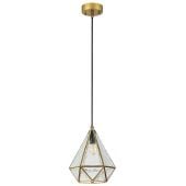 Rabalux Norah 72245 lampa wisząca 1x40 W przezroczysta-złota