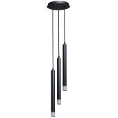 Rabalux Ramira 72358 lampa wisząca 3x5 W czarna-przezroczysta