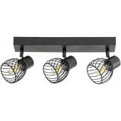 Rabalux Aberama 73003 lampa podsufitowa 3x10 W czarna