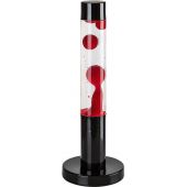 Rabalux Lavastic 76028 lampa stołowa 1x25 W czarna-przezroczysta-czerwona