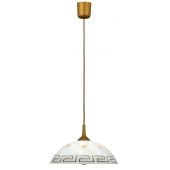 Rabalux Ertusco 7652 lampa wisząca 1x60 W biała-brązowa