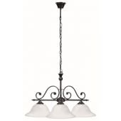 Rabalux Dorothea 7773 lampa wisząca 3x60 W biała-czarna