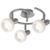 Rabalux Aurel 6343 lampa podsufitowa 3x40 W biała-chrom-satyna