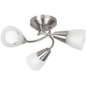 Rabalux Connor 5690 lampa podsufitowa 3x40 W chrom-satyna-szkło opalizowane