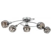 Rabalux Tamara 5349 lampa podsufitowa 5x40 W chrom-przydymiona