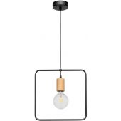 Spot-Light Carsten Wood lampa wisząca 1x60W czarny/dąb olejowany 1651174