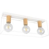 Spot-Light Gretter lampa podsufitowa 3x60W biały/dąb olejowany 4030203830075